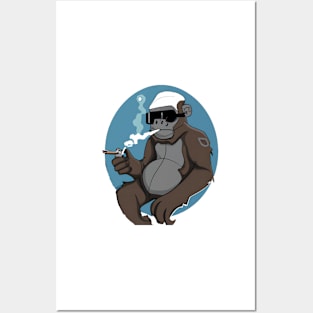 Cool monkey art Posters and Art